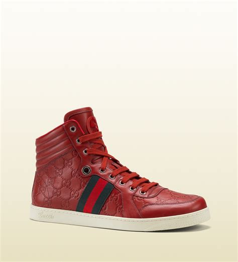 gucci leather red|Gucci leather men.